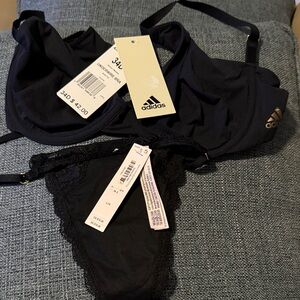 Adidas/Vs Black Bra Set